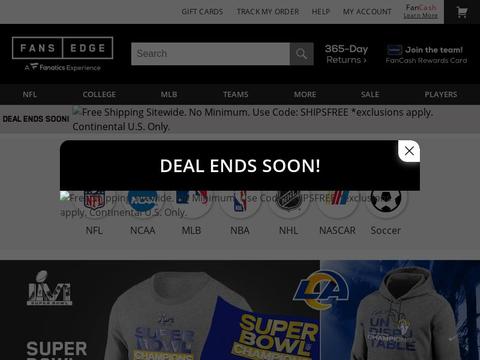 FansEdge Coupons and Promo Code