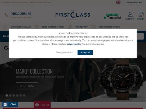 First Class Watches Coupons and Promo Code