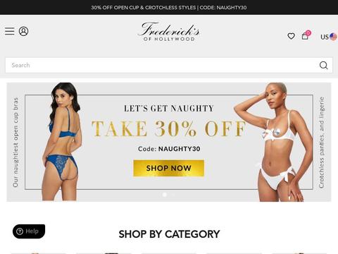 Frederick's of Hollywood Coupons and Promo Code