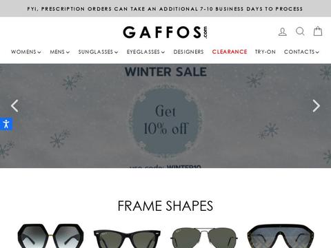 Gaffos.com Coupons and Promo Code