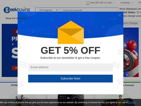 GeekBuying.com Coupons and Promo Code