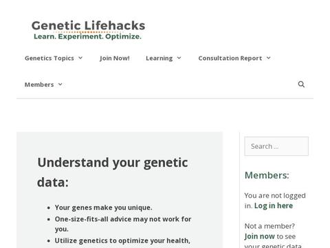 Genetic Lifehacks Coupons and Promo Code