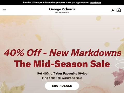 George Richards Canada (CA) Coupons and Promo Code