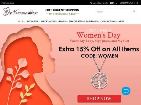 GetNameNecklace Coupons and Promo Code