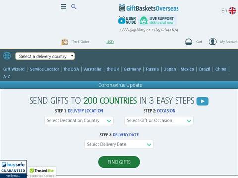 Gift Baskets Overseas Coupons and Promo Code