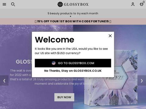 GlossyBox UK Coupons and Promo Code