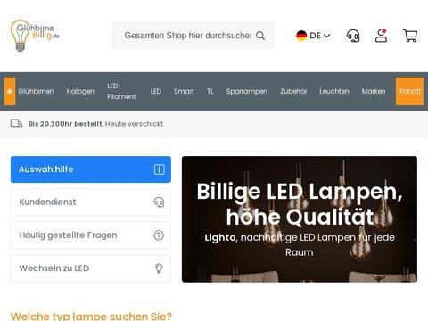 GluehBirnebillig DE Coupons and Promo Code