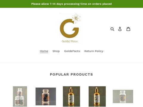 GoldeWater Coupons and Promo Code