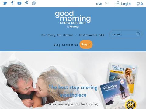 Good Morning Snore Solution Coupons and Promo Code