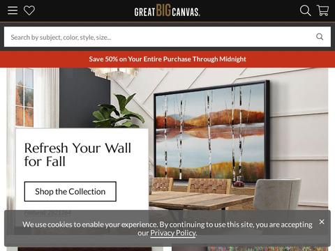 Great Big Canvas Coupons and Promo Code