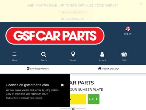 GSF Car Parts Coupons and Promo Code