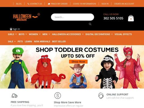 Halloween Wholesalers Coupons and Promo Code