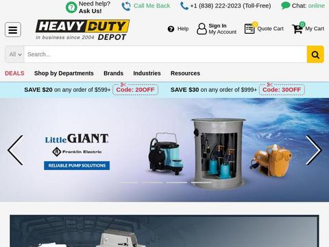 Heavy Duty Depot Coupons and Promo Code