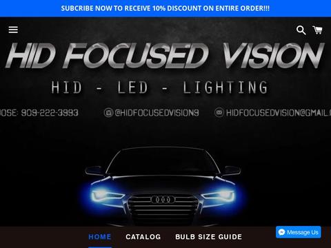 Hid Focused Vision Lighting Coupons and Promo Code