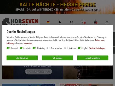 Horseven Pferdedecken DE Coupons and Promo Code