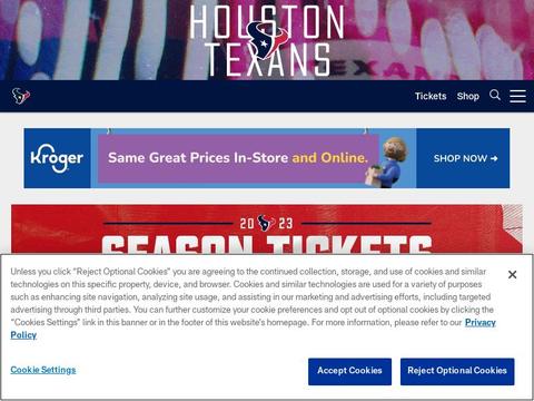 Houston Texans Coupons and Promo Code