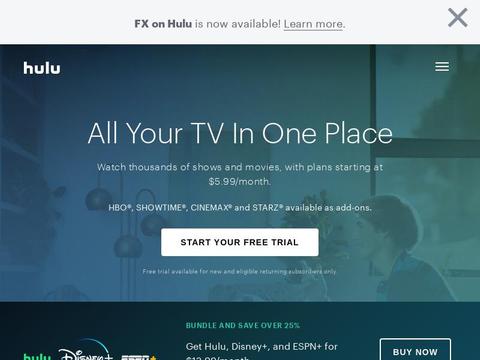 Hulu.Com Coupons and Promo Code