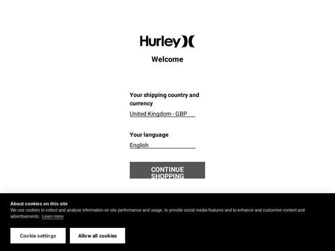 Hurley Coupons and Promo Code