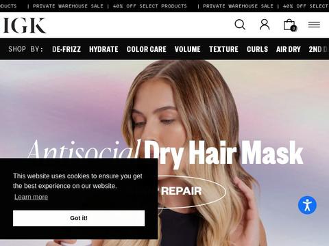 IGK Hair Coupons and Promo Code