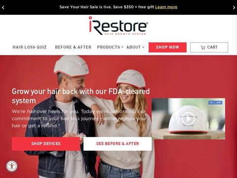 IRestore Hair Growth System Coupons and Promo Code