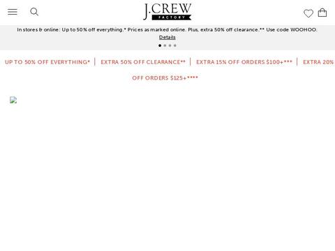 JCrew Factory Coupons and Promo Code