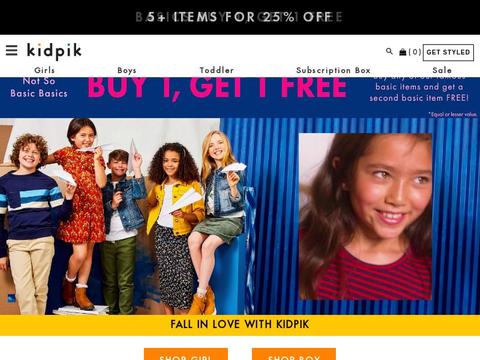 Kidpik Basics Coupons and Promo Code