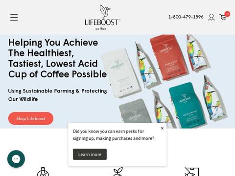 Lifeboost Coffee Coupons and Promo Code