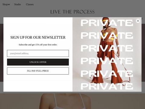 livetheprocess Coupons and Promo Code