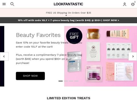 lookfantastic Coupons and Promo Code