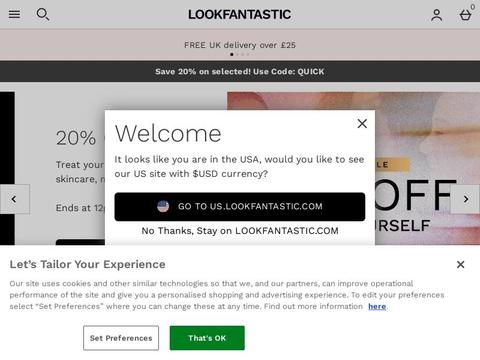 Lookfantastic International Coupons and Promo Code