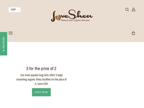 LoveShea Natural Skincare Coupons and Promo Code