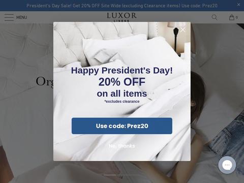 Luxor Linens, LLC Coupons and Promo Code