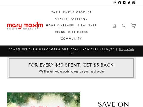 Mary Maxim Coupons and Promo Code