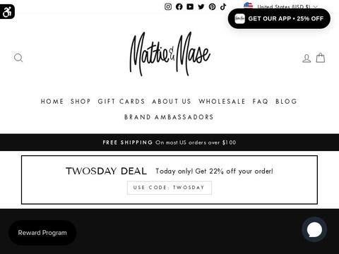 Mattie and Mase Coupons and Promo Code