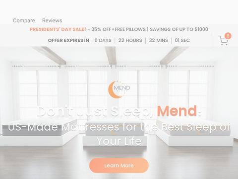 MEND Sleep - The Adjustable Mattress Coupons and Promo Code