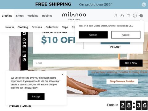 Milanoo Coupons and Promo Code