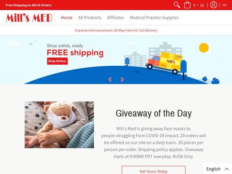 Mill's Med Health Shop Coupons and Promo Code