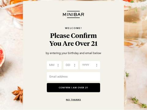 Minibar Delivery Coupons and Promo Code