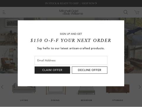 Mitchell Gold + Bob Williams Coupons and Promo Code