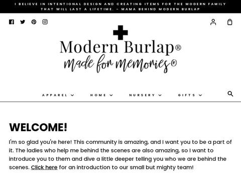 Modern Burlap Coupons and Promo Code