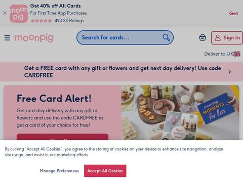 Moonpig UK Coupons and Promo Code