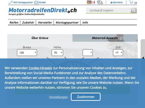 MotorradreifenDirekt CH Coupons and Promo Code