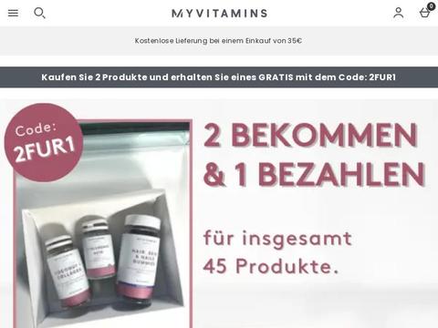 MyVitamins DE Coupons and Promo Code