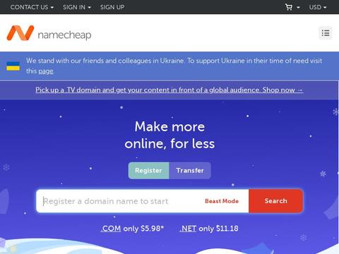 Namecheap Inc Coupons and Promo Code