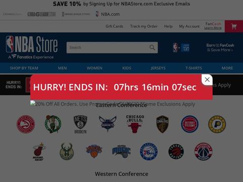 NBAStore.com Coupons and Promo Code