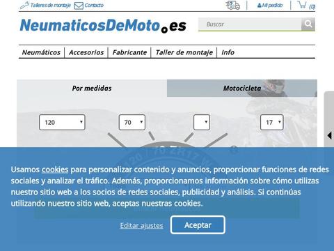 neumaticosdemoto ES Coupons and Promo Code