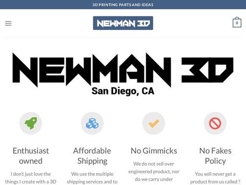 Newman 3D Coupons and Promo Code