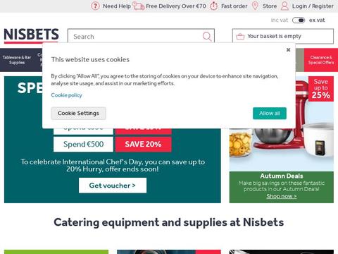 Nisbets IE Coupons and Promo Code