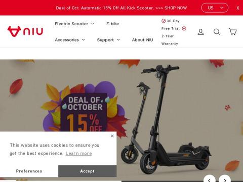 Niu International Coupons and Promo Code