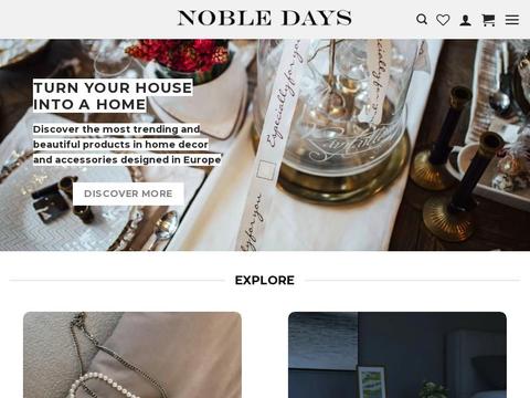 Noble Days Coupons and Promo Code